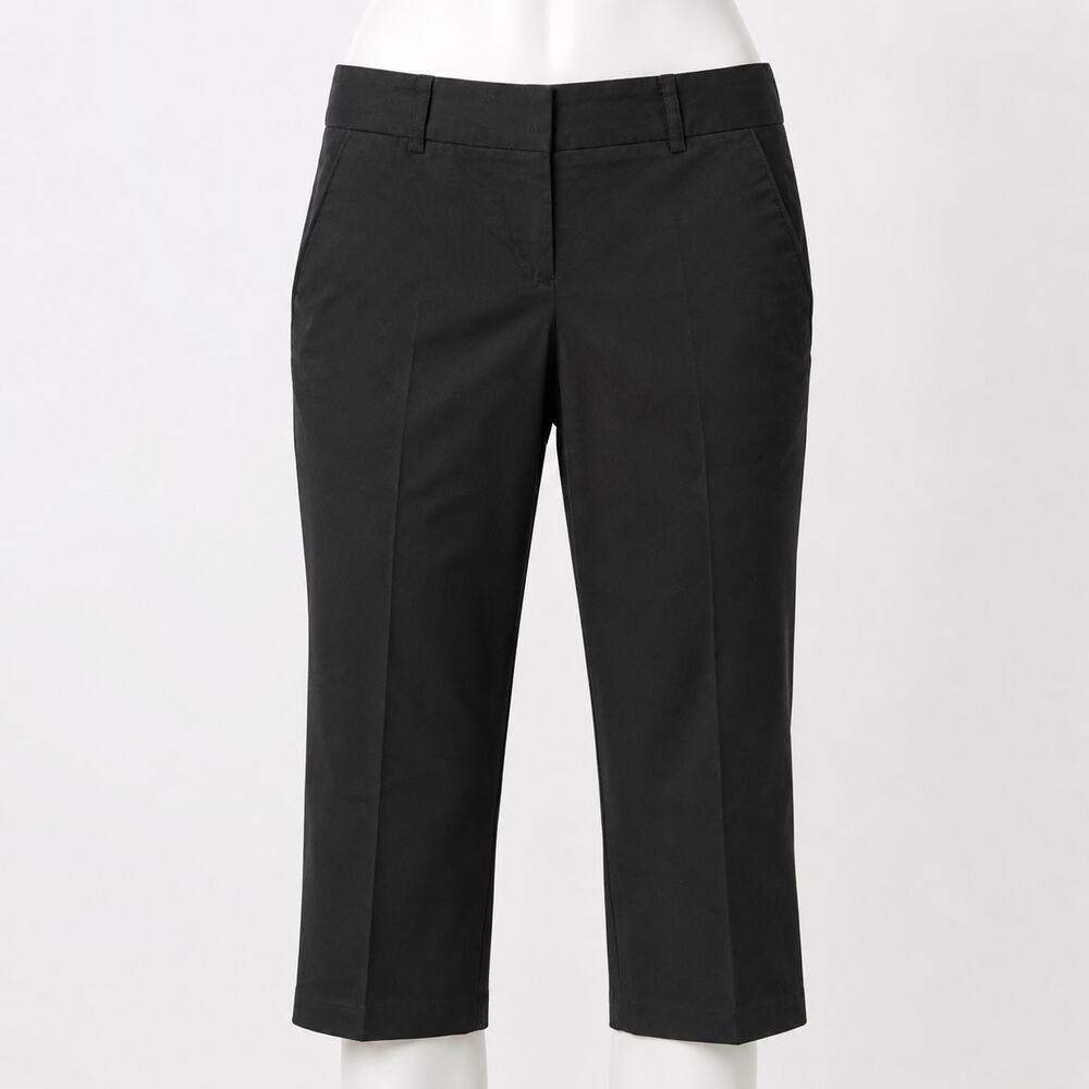 The Limited Cassidy Fit Black Capri Pants Cropped Career Stretch Women’s Size 6